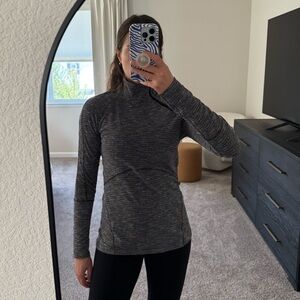 Lululemon Athletica Black and Gray Long Sleeve Hoodie